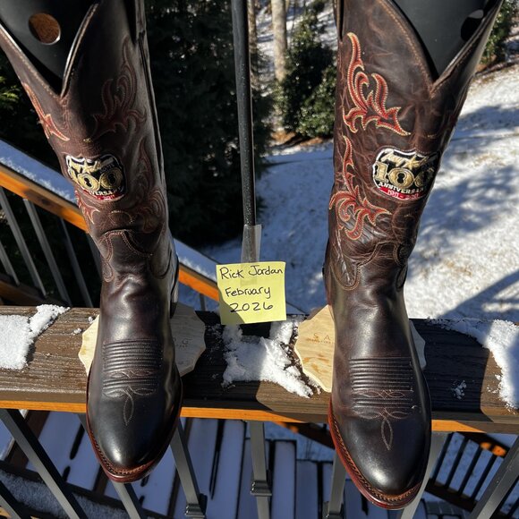Tony lama 100th Year Anniversary cowboy boot in men\'s size 11D *READ* main image 9
